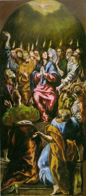 descent of the holy ghost, El Greco